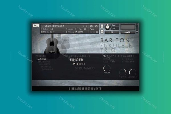 尤克里里三重奏音源 Cinematique Instruments Ukulele Trio v2 Kontakt-7audio