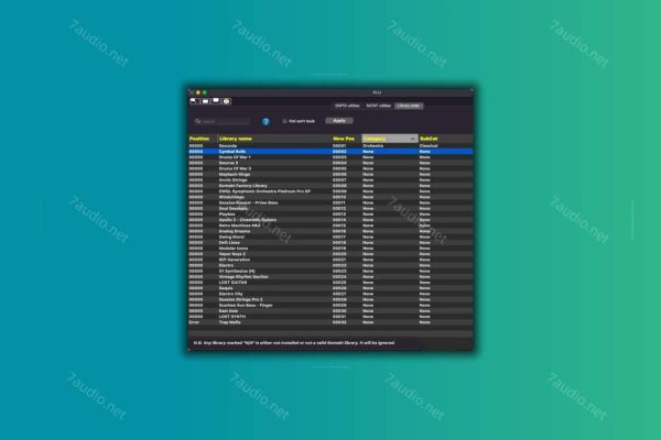 康泰克MAC音色库管理编辑工具 Kontakt Library Utility v2.4.0 For MacOS-7audio