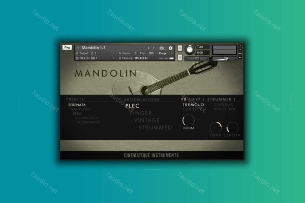 曼陀林音源 Cinematique Instruments Mandolin v1.5 Kontakt-7audio