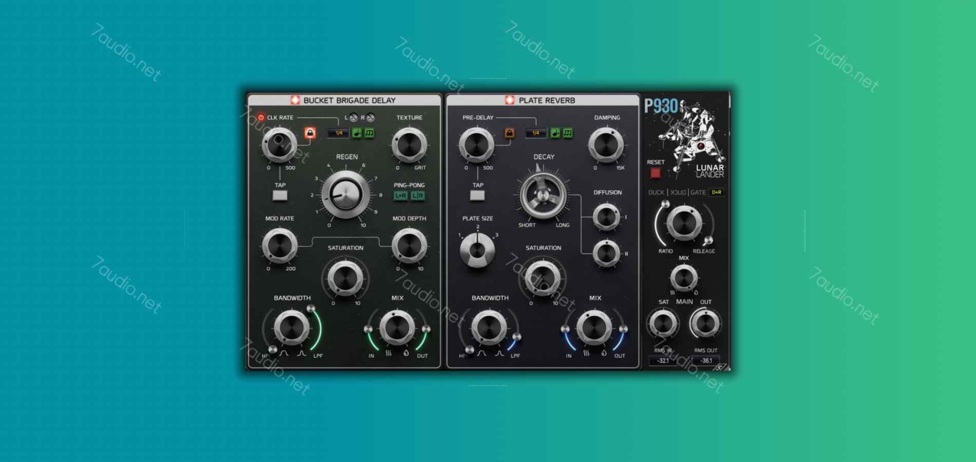 板式混响延时插件 Pulsar Modular P930 Lunar Lander v1.0.5 WIN&MacOS-7audio