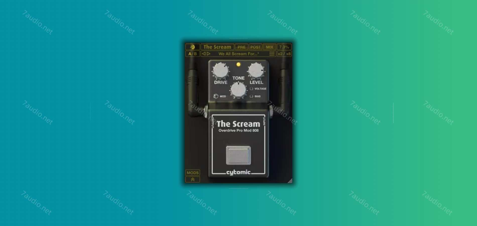 模拟踏板失真插件 Cytomic The Scream v1.2.1 R2R WIN-7audio