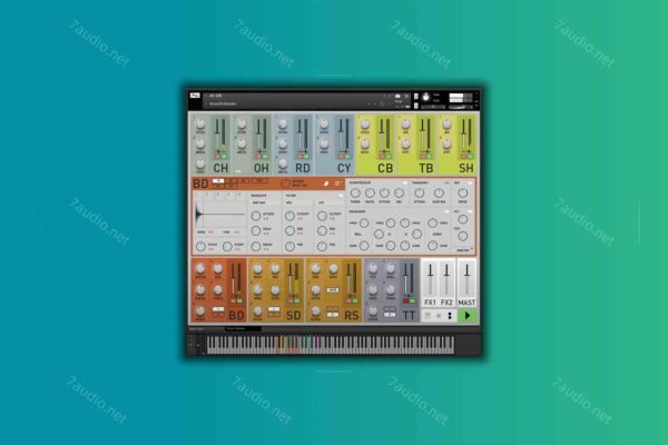 老式鼓机采样音源 SonicCouture AC-DR Acoustic Drum Machine v1.5 Kontakt-7audio