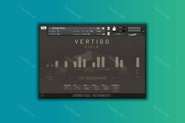 迷魂曲中提琴音源 Cinematique Instruments Vertigo Viola Kontakt-7audio