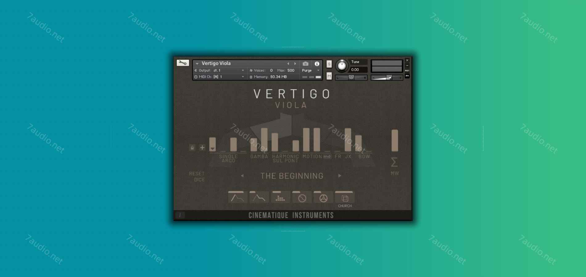 迷魂曲中提琴音源 Cinematique Instruments Vertigo Viola Kontakt-7audio