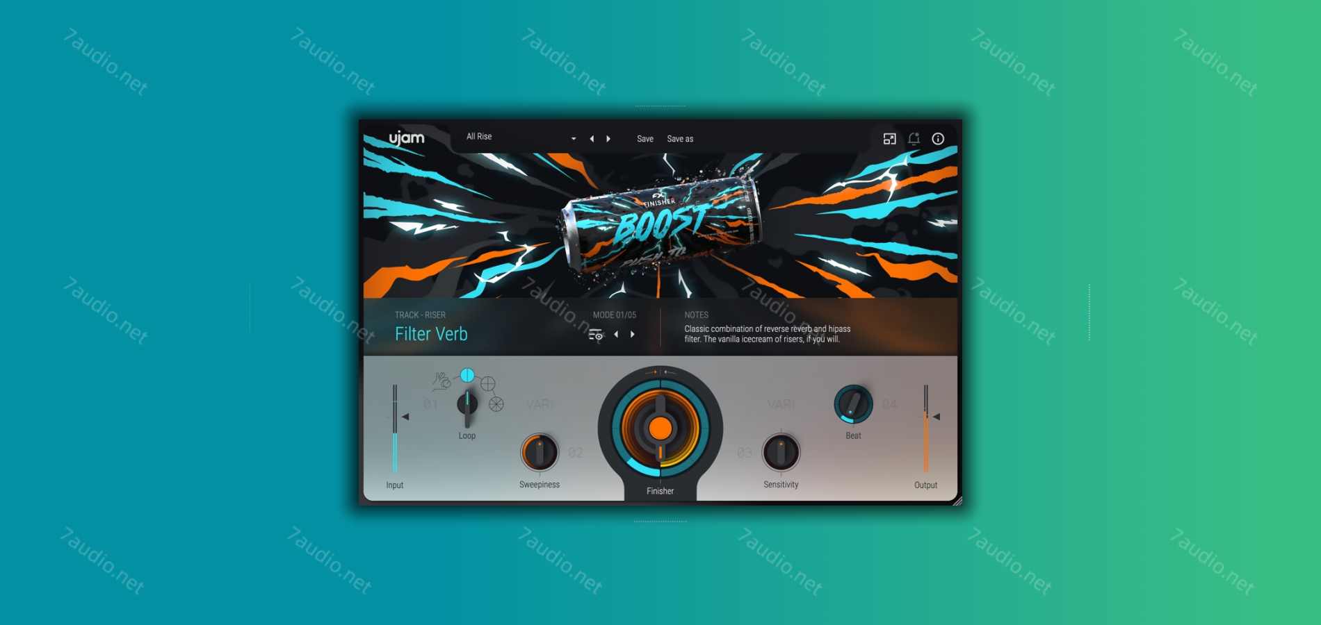 音色过渡和张力效果器 uJAM Finisher BOOST v1.4.0 WIN&MAC-7audio