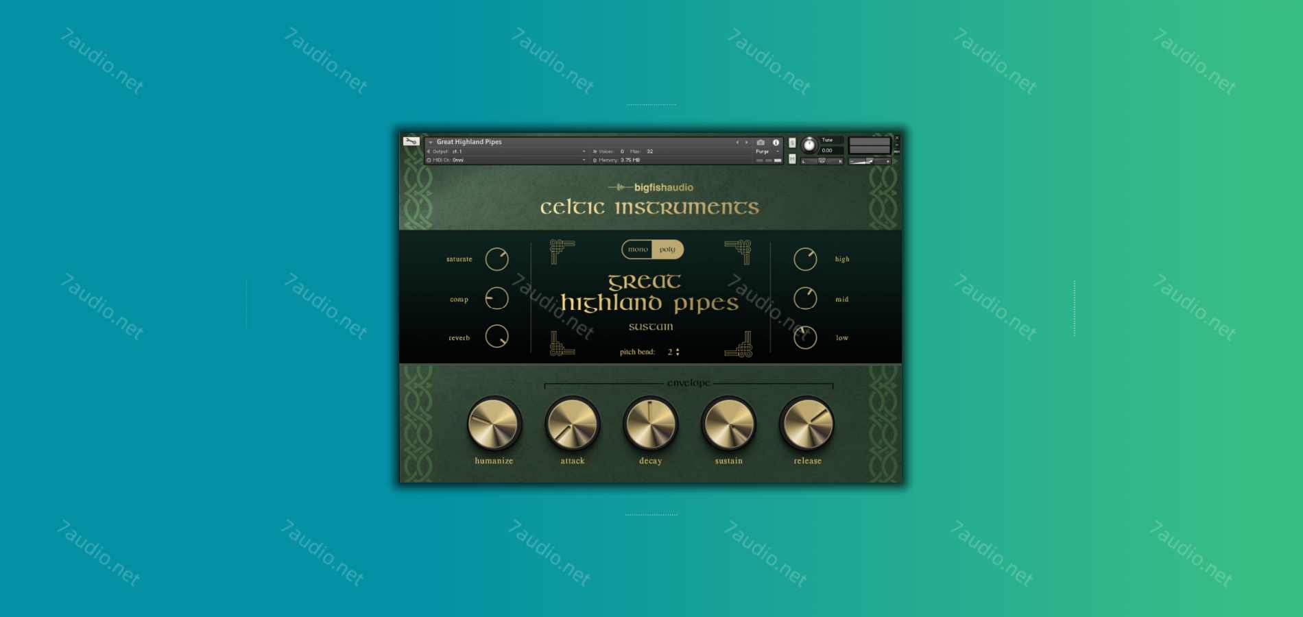 凯尔特民乐综合音源 Big Fish Audio Celtic Instruments Kontakt-7audio