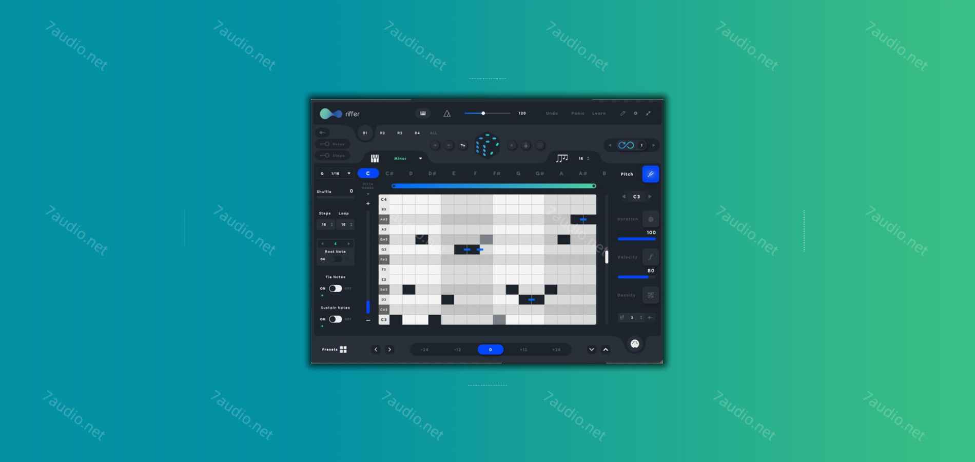 即兴演奏乐句生成插件 Audiomodern Riffer v3.1.2 WIN&MAC-7audio