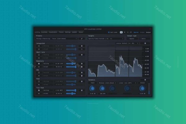 响度限制器 APU Software Loudness Limiter v3.0.0 R2R WIN&MAC-7audio