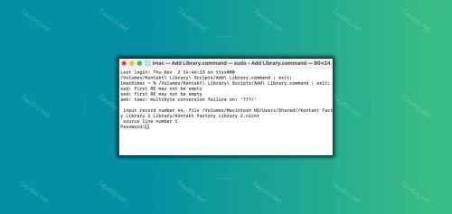 康泰克MacOS音源脚本入库工具 Library Scripts-7audio