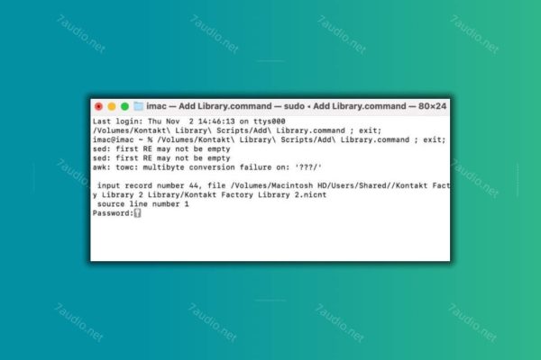康泰克MacOS音源脚本入库工具 Kontakt Library Scripts-7audio