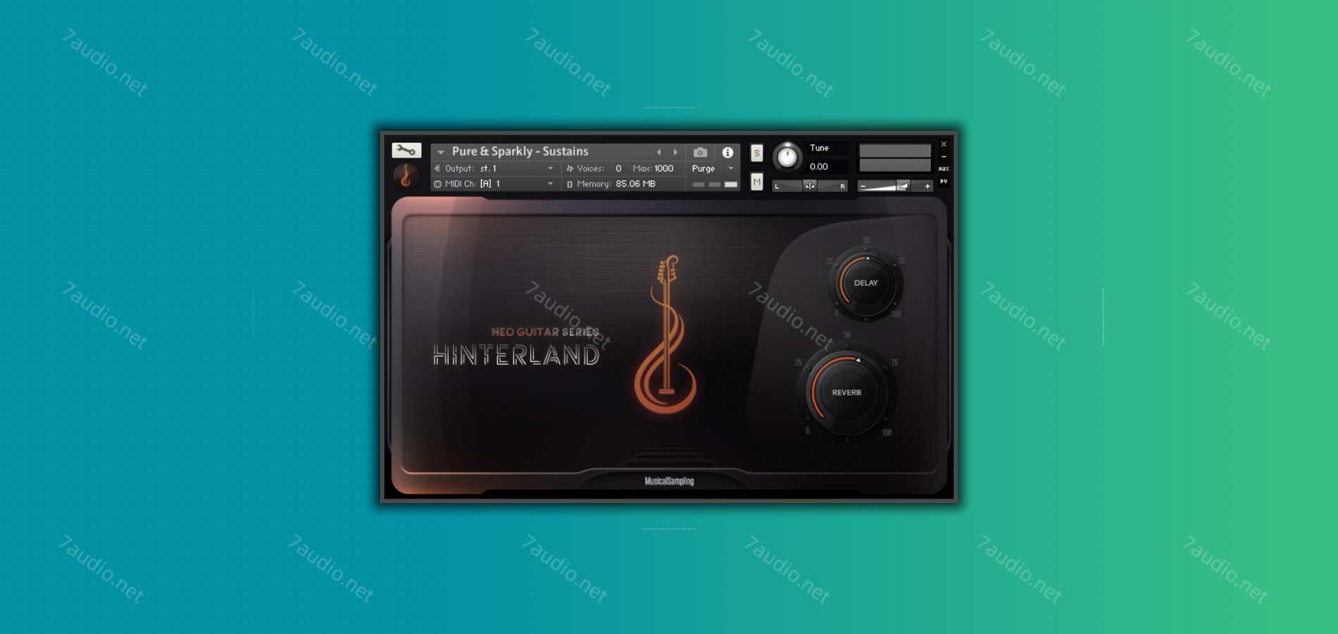 指弹电吉他音源 Musical Sampling Neo Guitar Series Hinterland v1.1.0 Kontakt-7audio