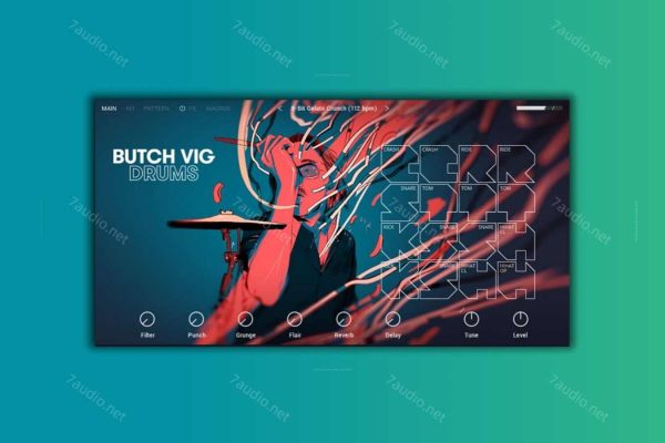 摇滚鼓音源 Butch Vig Drums v1.1.0 Kontakt-7audio