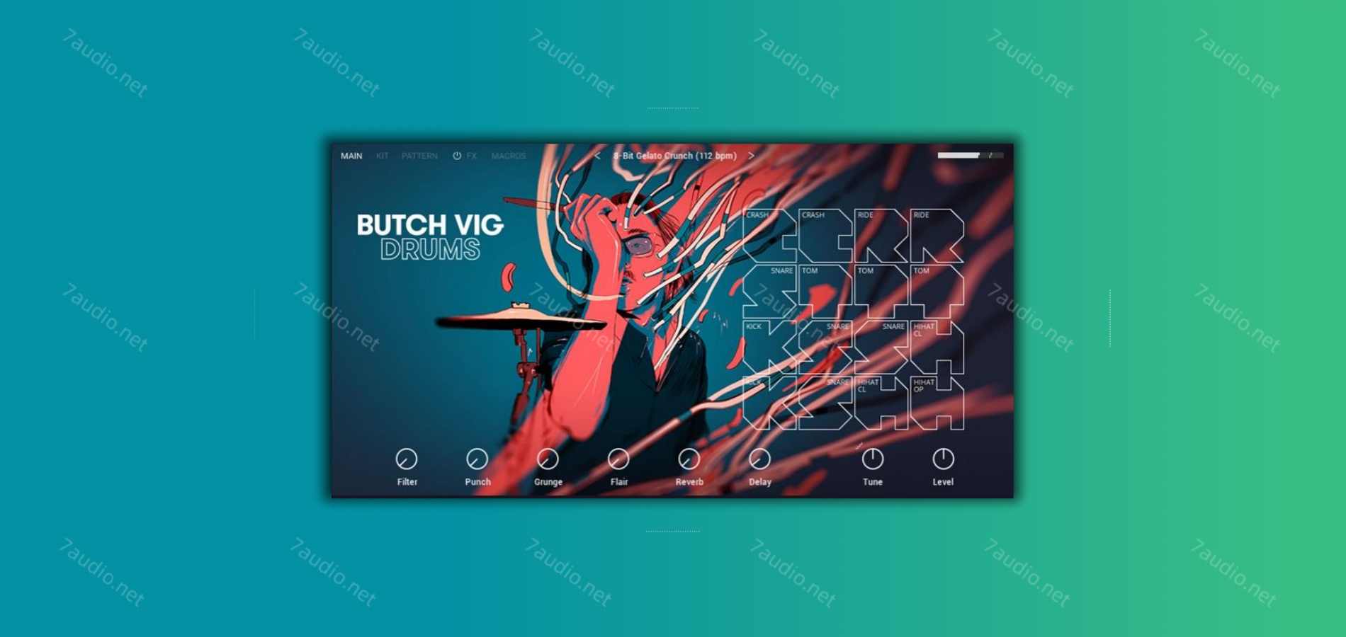 摇滚鼓音源 Butch Vig Drums v1.1.0 Kontakt-7audio