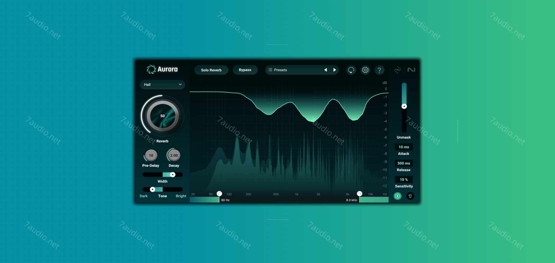 智能混响效果器 iZotope Aurora v1.0.0 WIN&MAC-7audio