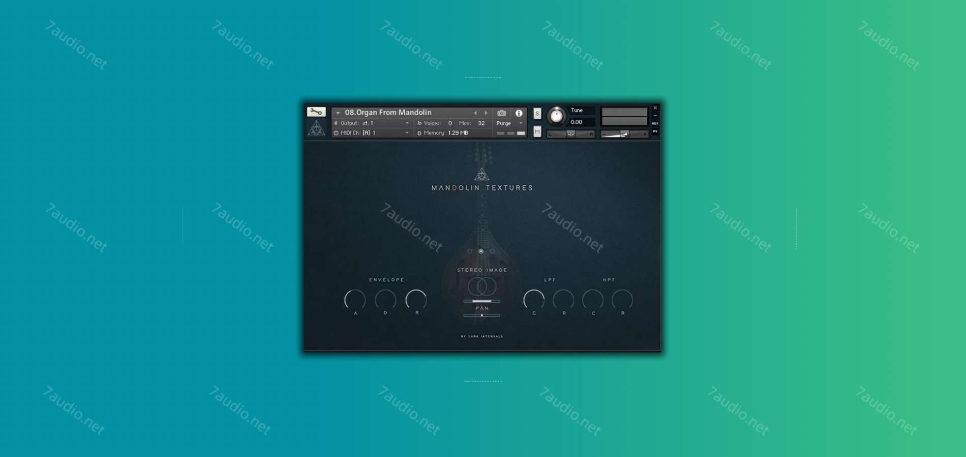 曼陀林音源 Dark Intervals Mandolin Textures Kontakt-7audio