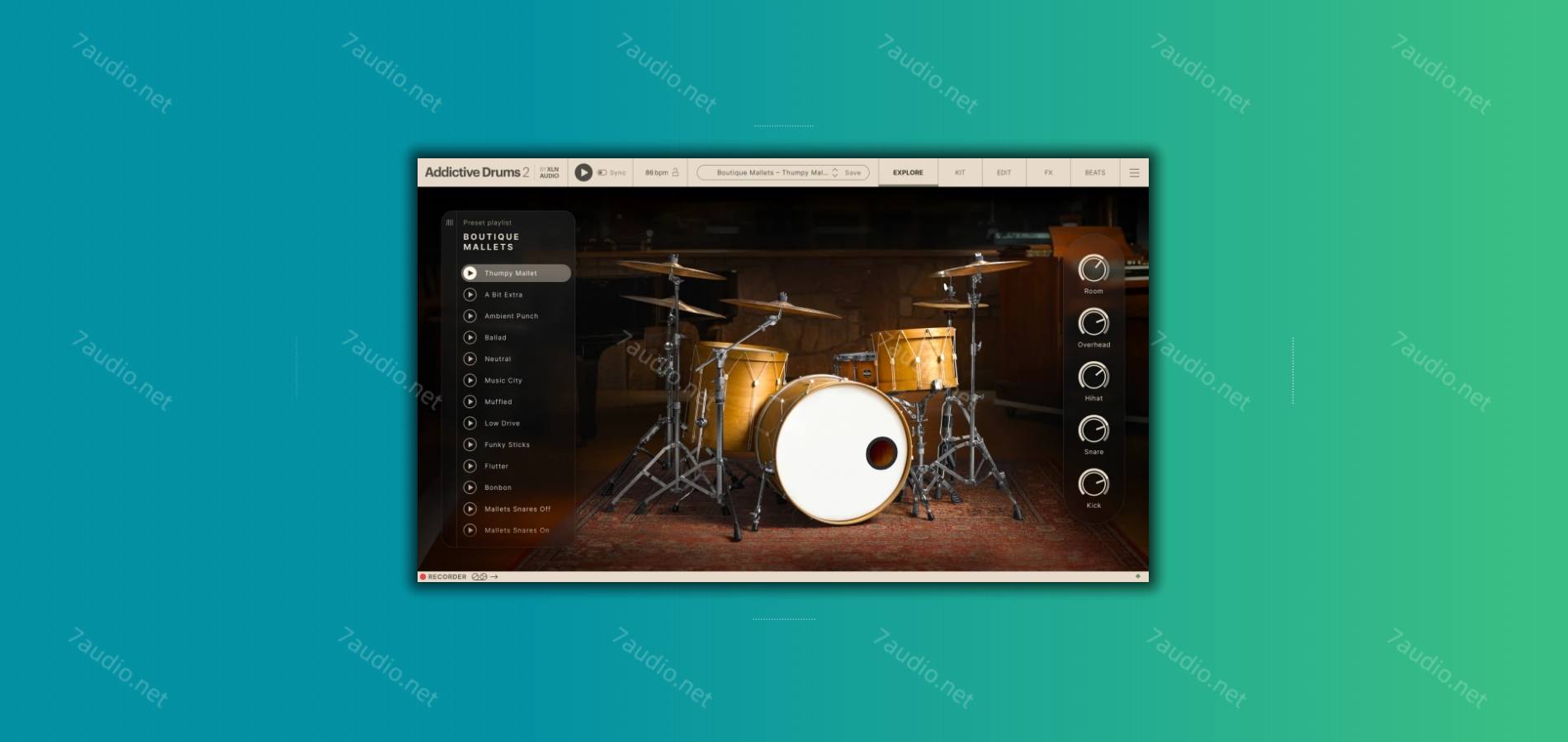 架子鼓音源 XLN Audio Addictive Drums 2 Complete v2.5.2.1 R2R WIN-7audio