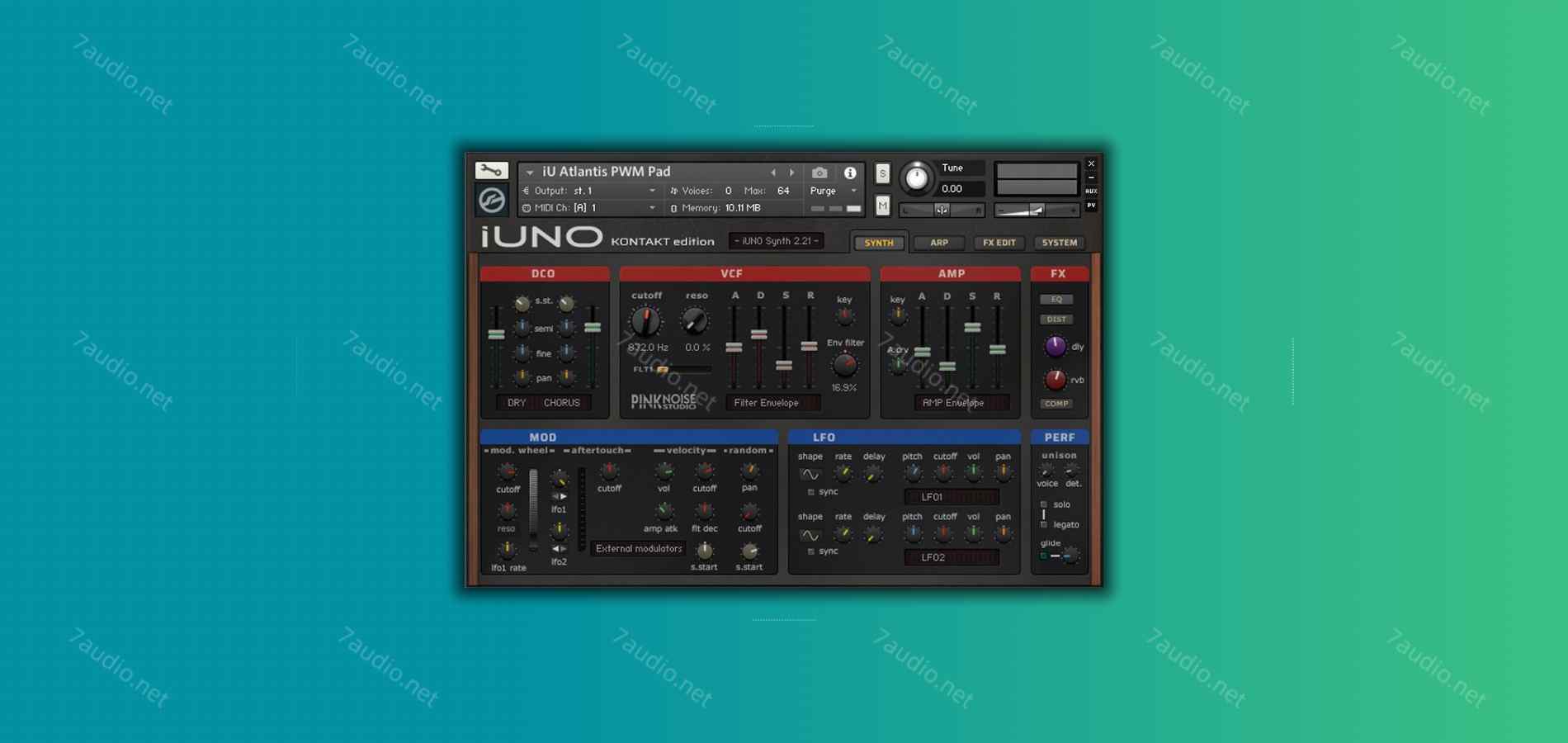 电子合成音源 PinkNoise Studio iUNO Kontakt-7audio