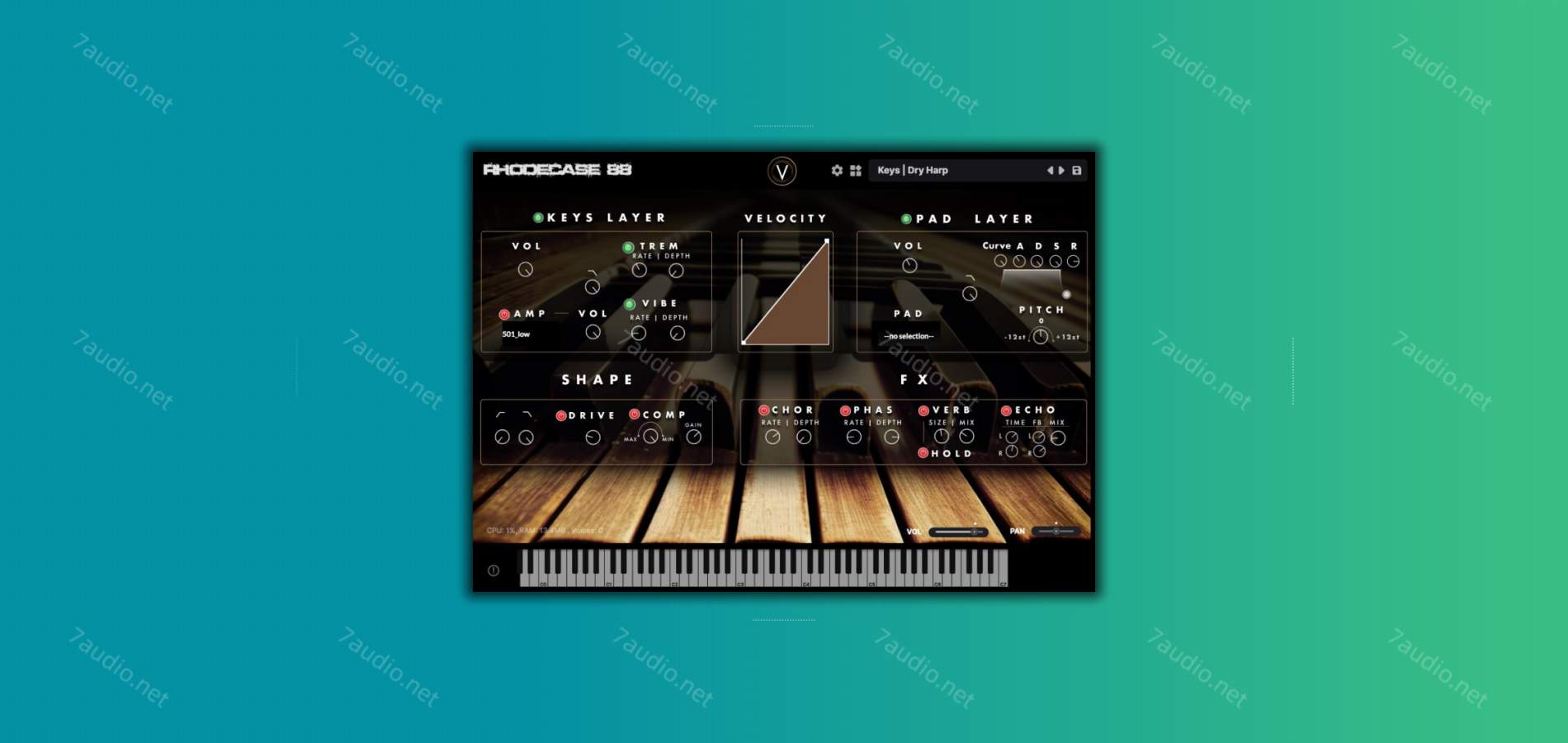 电钢琴音源 Virtuscape Audio Rhodecase88 v1.0.1 WIN&MAC-7audio