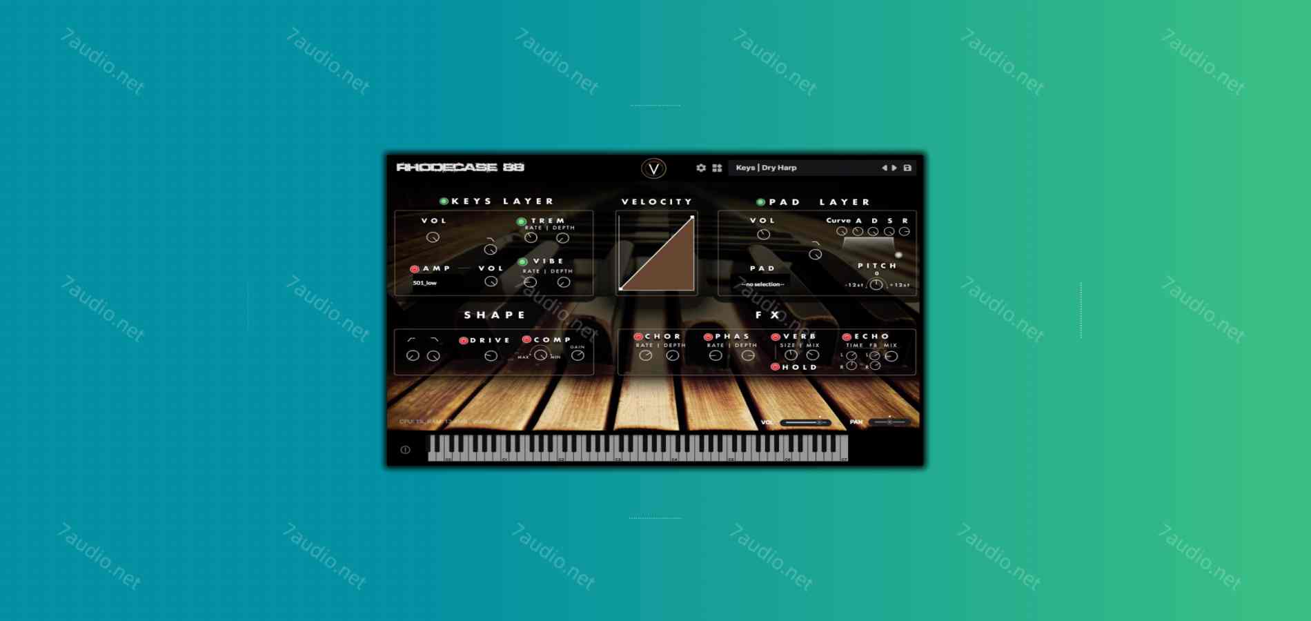 电钢琴音源 Virtuscape Audio Rhodecase88 v1.0.1 WIN&MAC-7audio