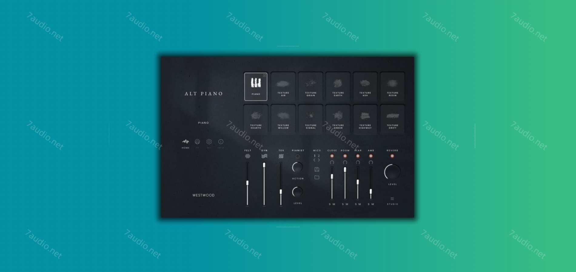 直立式特色古钢琴音源 Westwood Instruments ALT PIANO v2.0 Kontakt-7audio