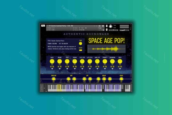 空间氛围综合音源 Authentic Soundware Space Age Pop Kontakt-7audio
