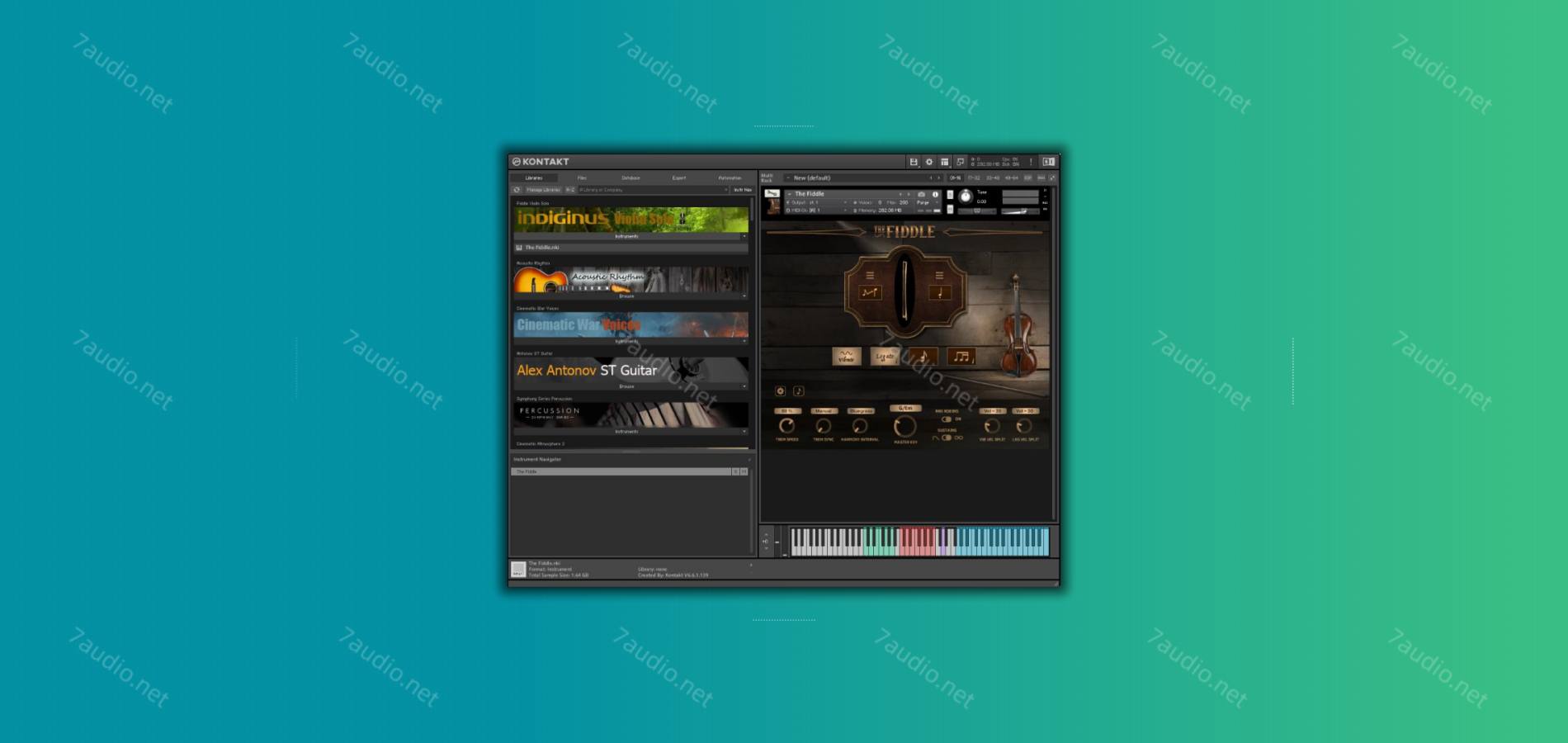 蓝草小提琴音源 Indiginus The Fiddle Kontakt-7audio