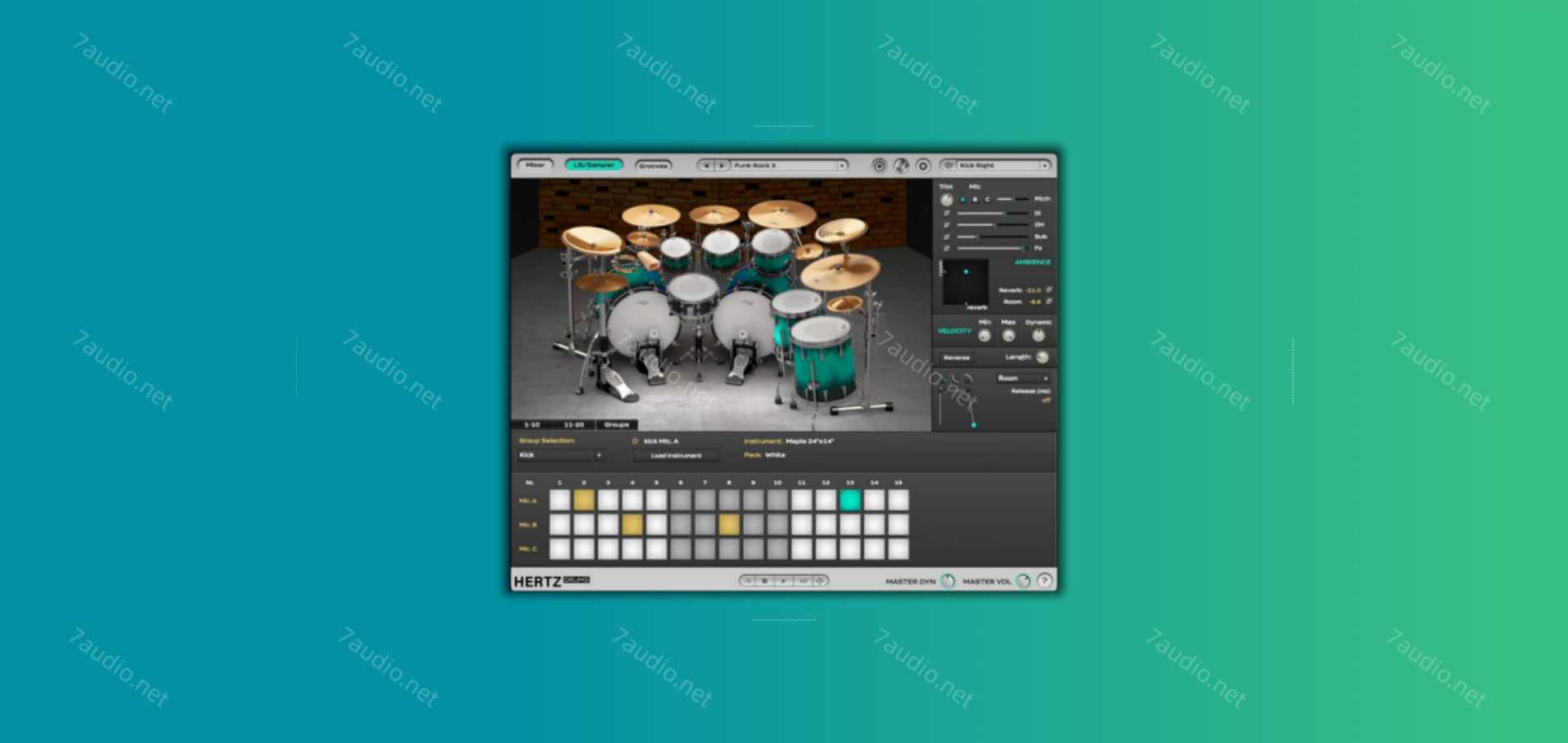 虚拟鼓音源 Hertz Instruments Hertz Drums v2.0.6 WIN MOCHA-7audio