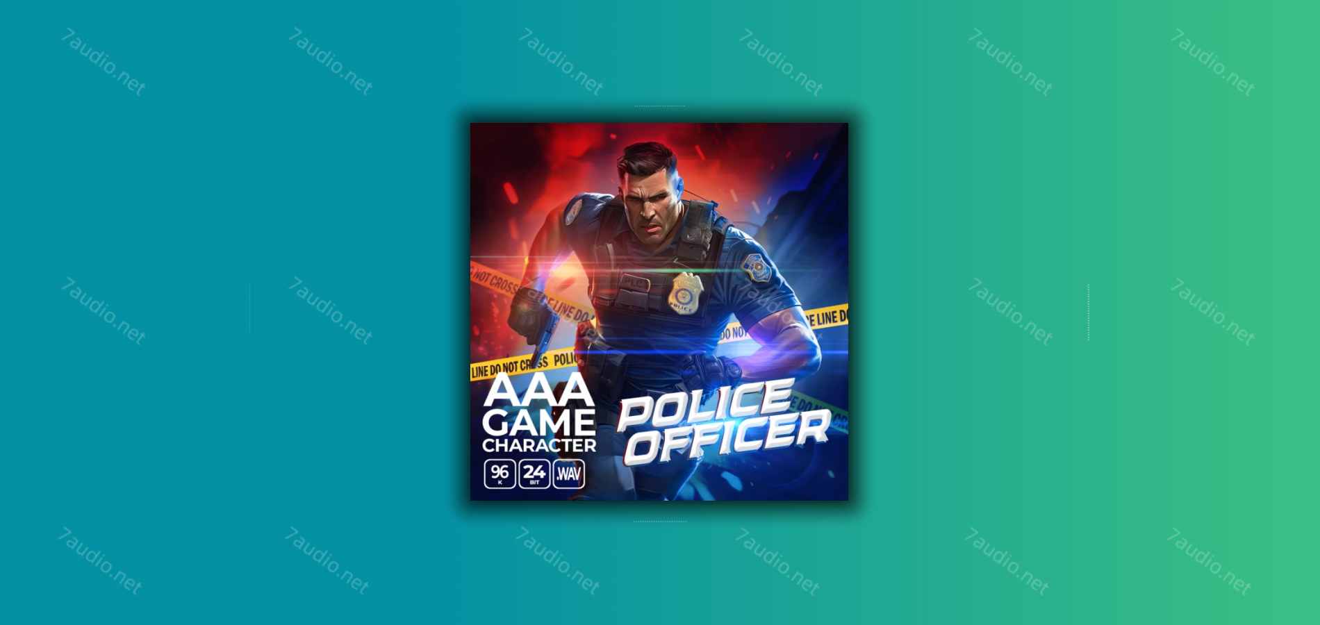 警官游戏角色音效 Epic Stock Media AAA Game Character Police Officer WAV-7audio