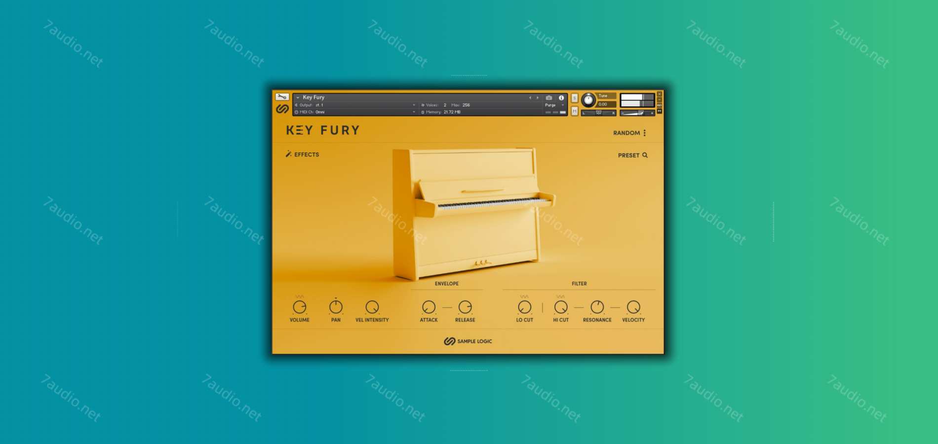 键盘钢琴音源 Sample Logic Key Fury Kontakt-7audio