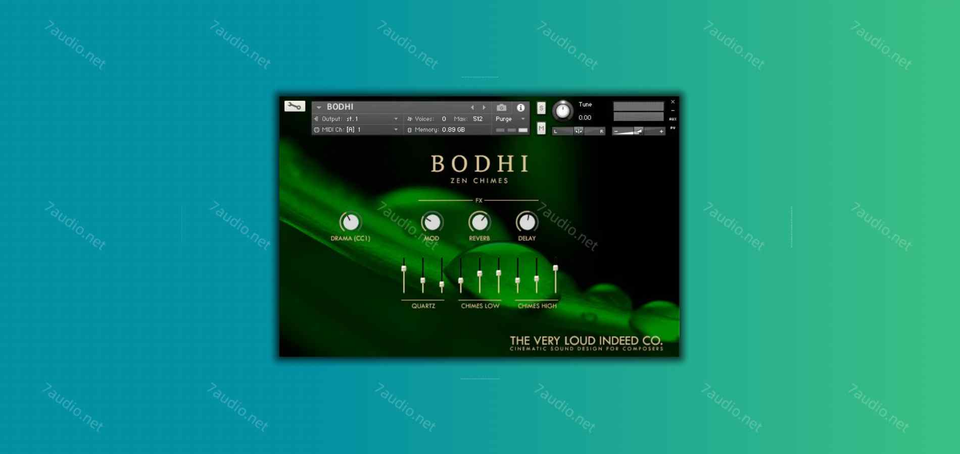 风铃打击乐器音源 The Very Loud Indeed Co Bodhi Zen Chimes Kontakt-7audio