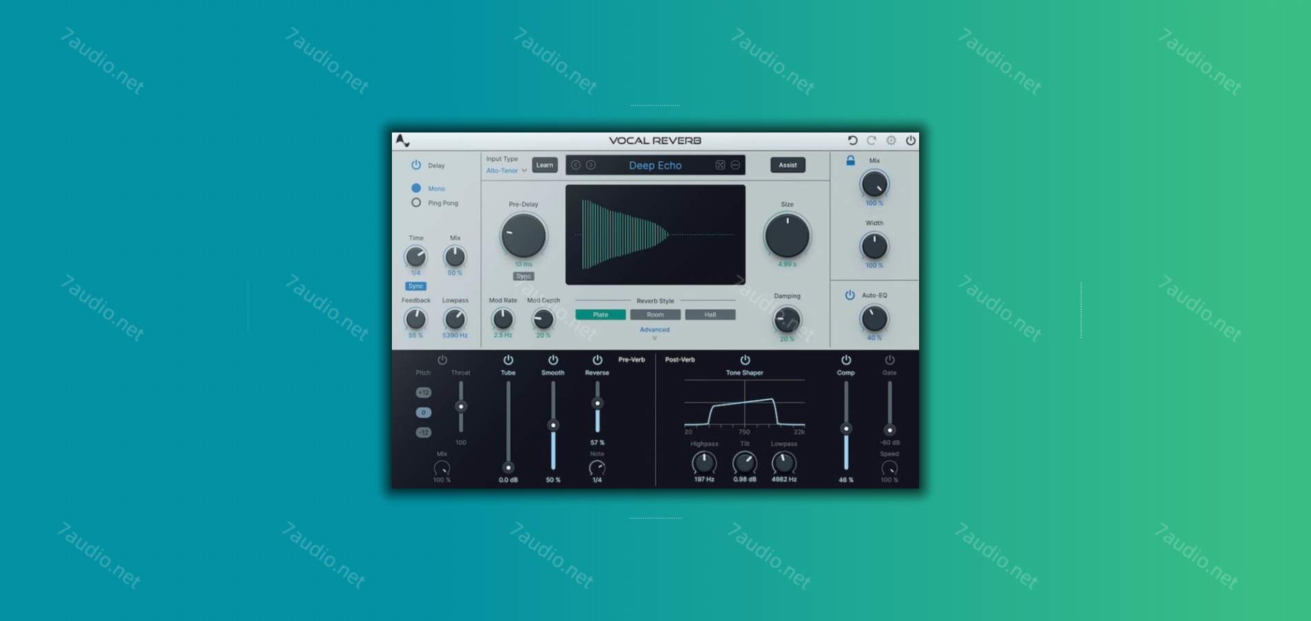 人声专用混响插件 Antares Vocal Reverb v1.0.0 CE WIN-7audio