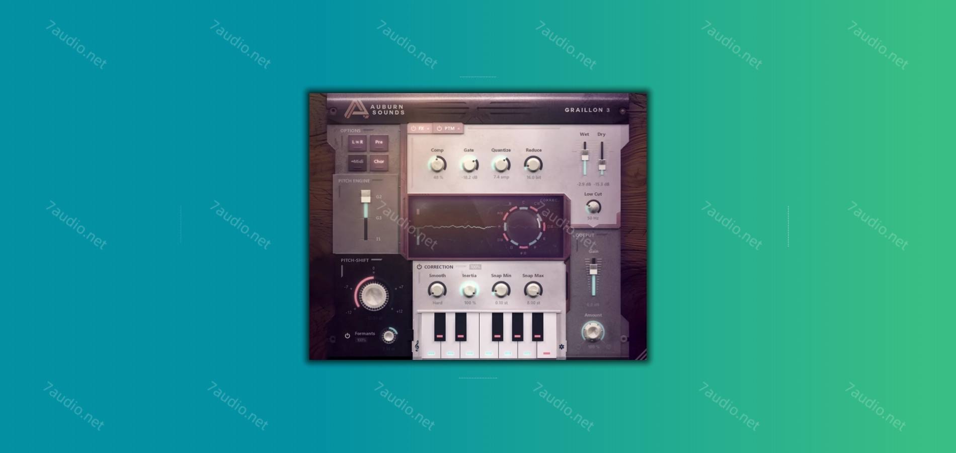 人声音高校正插件 Auburn Sounds Graillon 3.0.0 Win&Mac-7audio