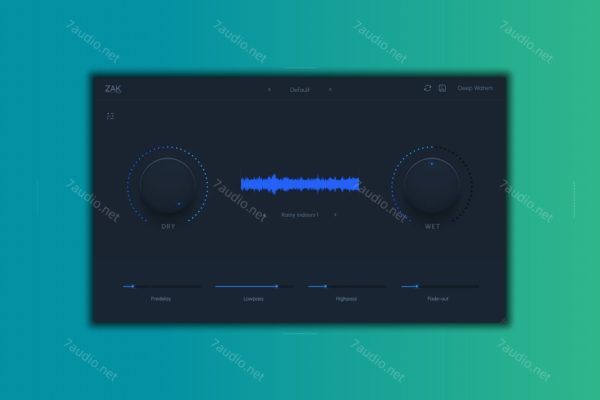 卷积混响插件 Zak Sound Deep Waters WIN&MAC-7audio