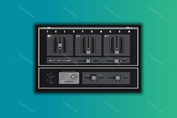 弹簧混响回声插件 Audiopunks AP Telefunken Echomixer v1.2.0 MOCHA WIN-7audio