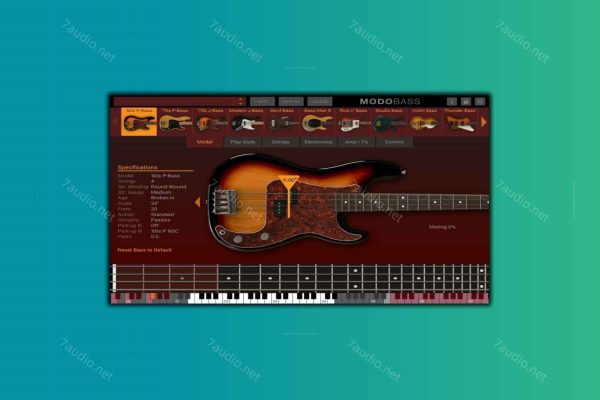 物理建模贝斯音源 IK Multimedia MODO BASS 2 v2.0.3/1.5.2 WIN&MAC-7audio
