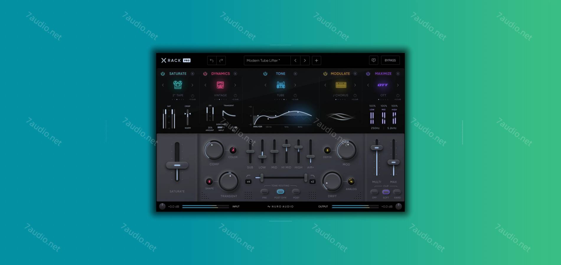 终极混音架插件套件 Nuro Audio Xrack Pro v1.0.2 Win&Mac-7audio