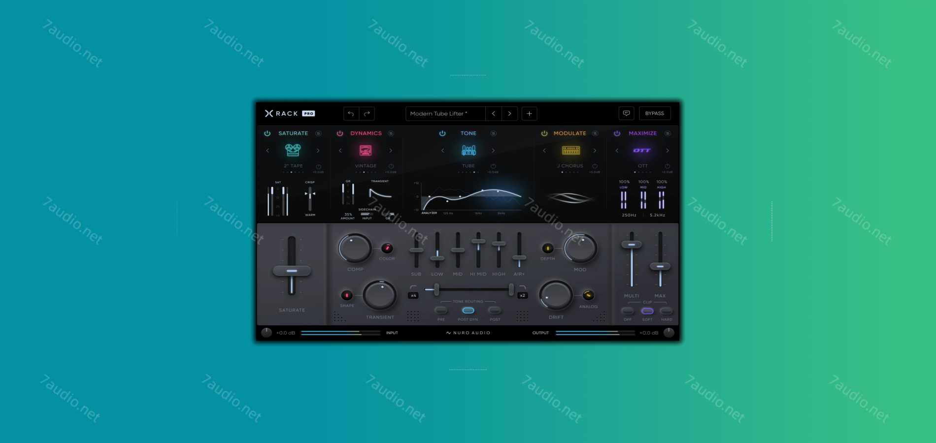 终极混音架插件套件 Nuro Audio Xrack Pro v1.0.2 WIN&MAC-7audio