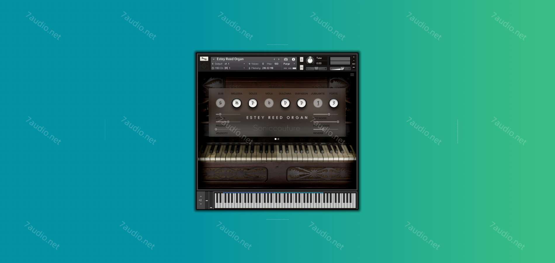 踏板式簧片风琴音源 Soniccouture Estey Reed Organ v1.1.0 Kontakt-7audio