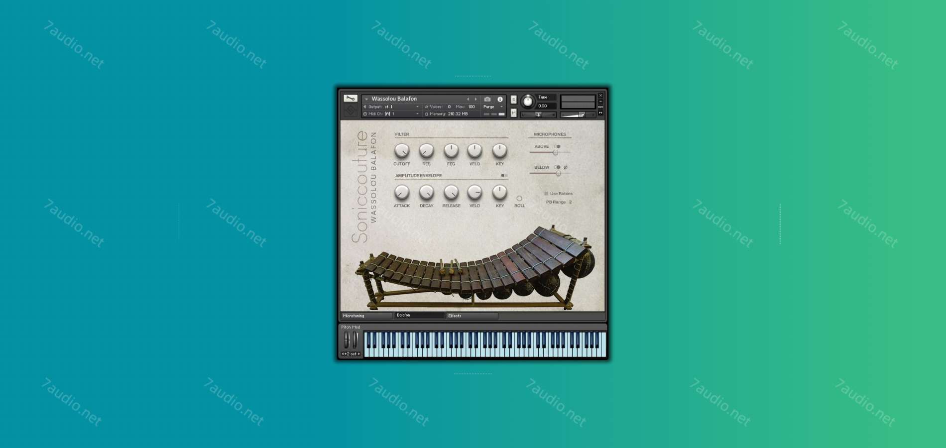 非洲巴拉方琴音源 Soniccouture Wassolou Balafon v2.1 Kontakt-7audio