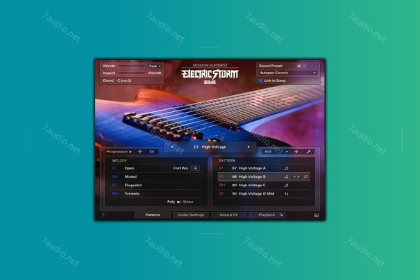 8弦强劲电吉他音源 NI Session Guitarist Electric Storm Deluxe Kontakt-7audio