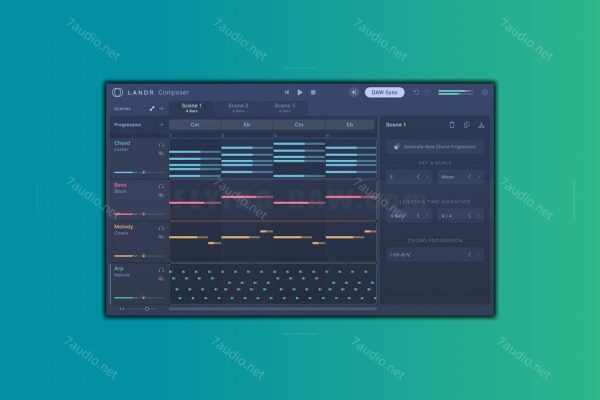 智能和弦Midi生成插件 LANDR LANDR Composer v1.0.11 R2R WIN-7audio