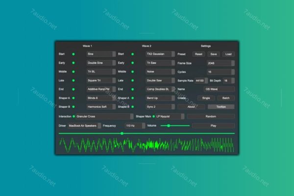 波表合成器 Ocean Swift Wavetable Creator v1.4.3 WIN&MAC-7audio