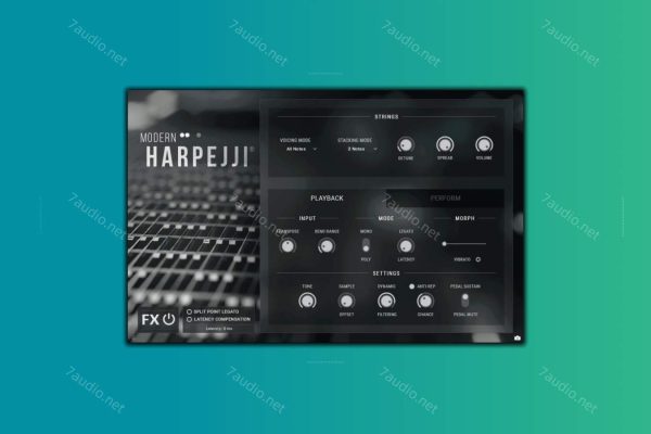 现代竖琴音源 Impact Soundworks Modern Harpejji Kontakt-7audio