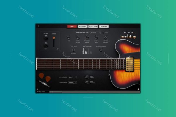 空心电吉他音源 Impact Soundworks Shreddage 3.5 Archtop v2.0.5 Kontakt-7audio