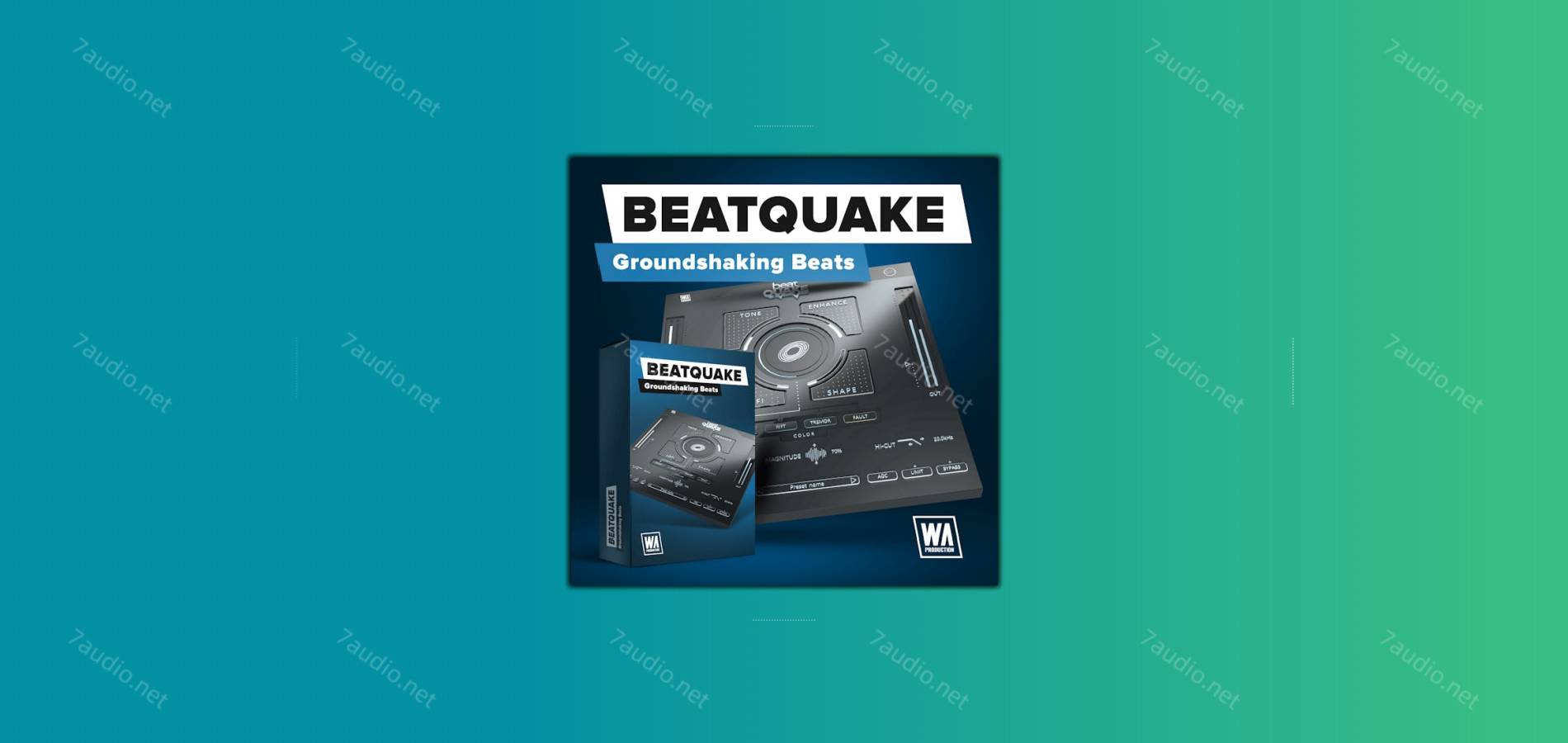 节奏鼓声增强插件 W.A. Production BeatQuake v1.0.0 BUBBiX WIN-7audio