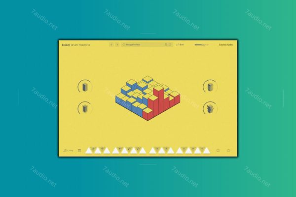 鼓机合成器 Excite Audio Bloom Drum Machine v1.2.0 BUBBiX WIN&MAC-7audio