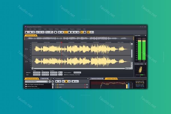 音频编辑修复软件 Acon Digital Acoustica Premium v7.7.3 R2R WIN&MAC-7audio