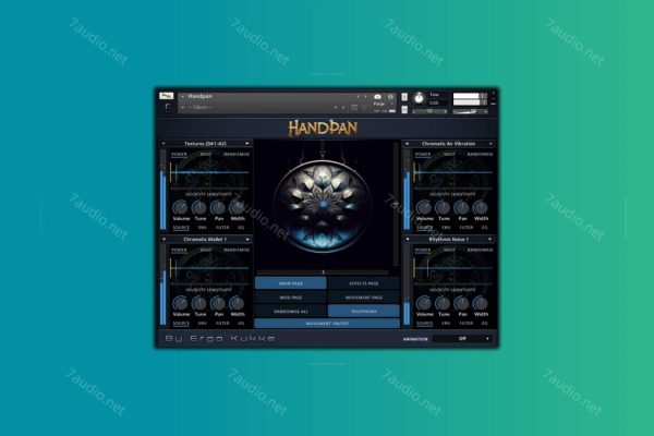 手碟鼓音源 Ergo Kukke Handpan Kontakt-7audio