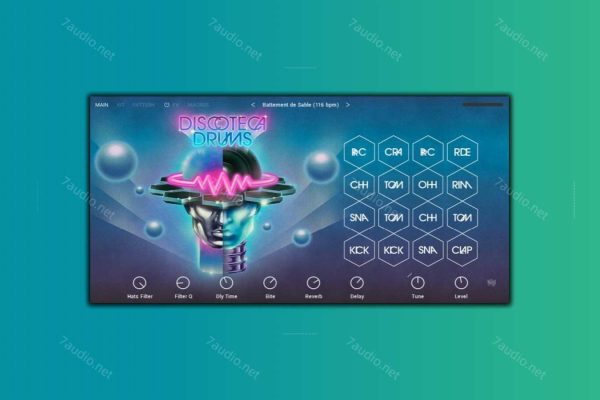 迪斯科电子鼓音源 NI Discoteca Drums v1.0.1 Kontakt-7audio