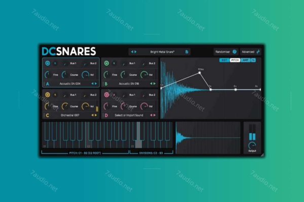 军鼓类调制音源 Scaler Music DC Snares v1.2.0 WIN&MAC-7audio